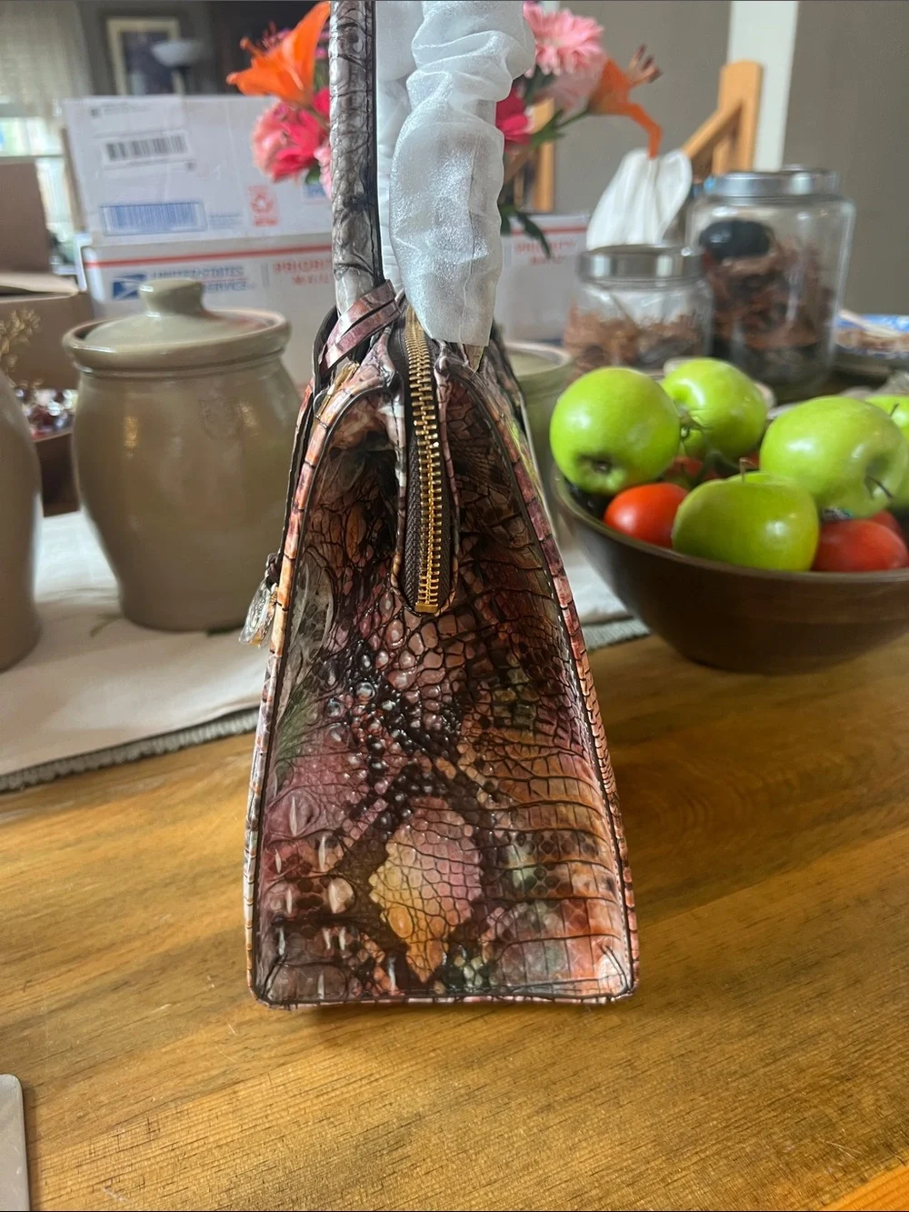 Brahmin Caroline Small Rattlesnake Melbourne nwt